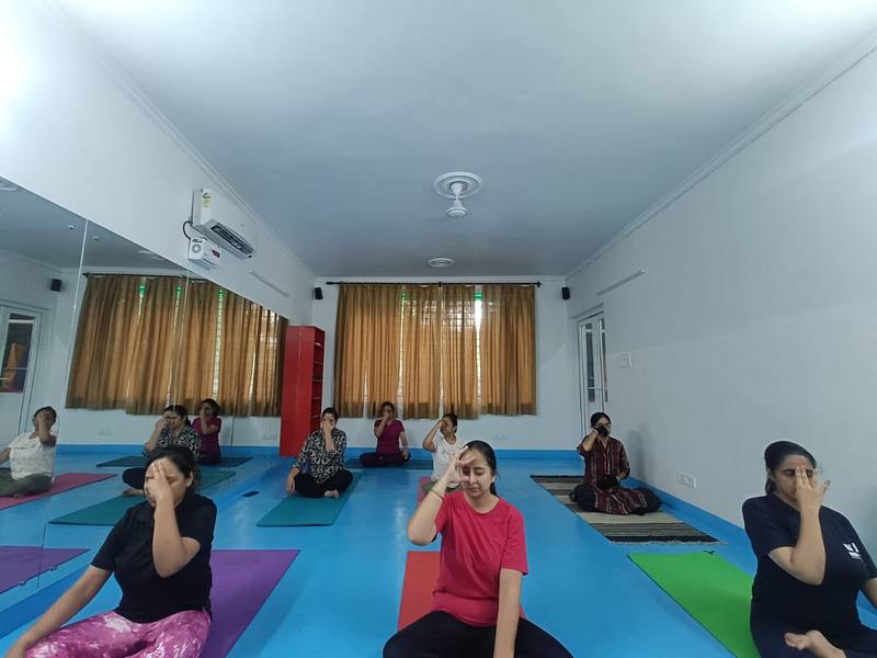 Pranayama breathing class